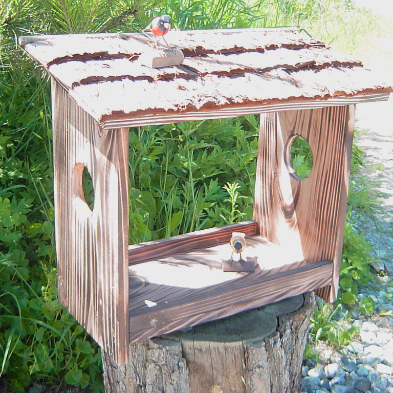野鳥用餌台 バードフィーダー 木箱専門店 キバコヤ 木箱屋