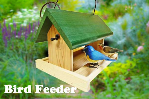 バードフィーダー　餌台　エサ台　ハウス　家型　野鳥　鳥　庭　カントリー　木製　家